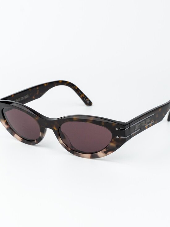 Dior Women Sunglasses Havana Bordeaux Oval DIORSIGNATURE B5I 25D0 NEW AUTHENTIC main image 8